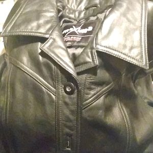 Leather coat